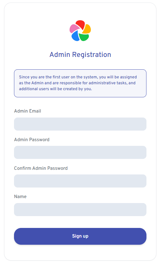 Admin Registration